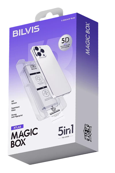Apple iPhone 17 Pro Bilvis 5in1 3D Magic Cam Ekran Koruyucu - Siyah