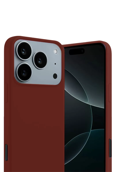 Apple iPhone 17 Pro First Silikon - Bordo