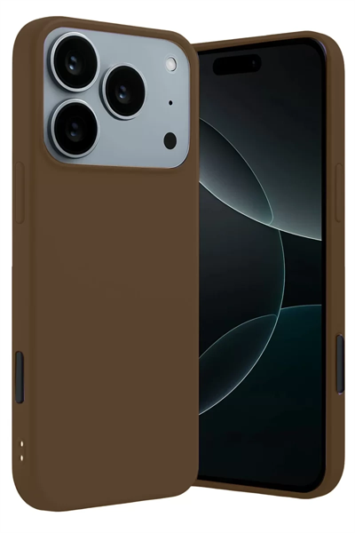 Apple iPhone 17 Pro First Silikon - Kahverengi