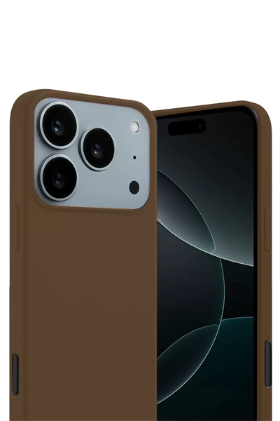 Apple iPhone 17 Pro First Silikon - Kahverengi