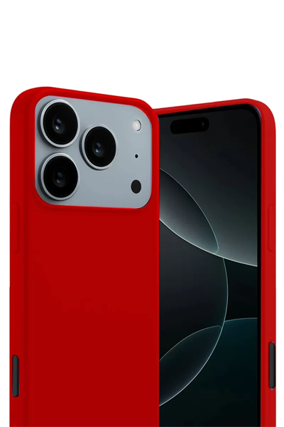 Apple iPhone 17 Pro First Silikon - Kırmızı