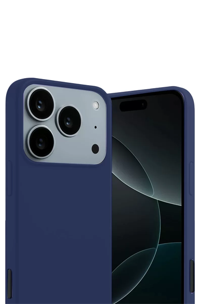 Apple iPhone 17 Pro First Silikon - Lacivert