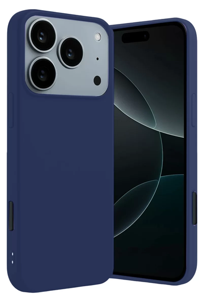Apple iPhone 17 Pro First Silikon - Lacivert