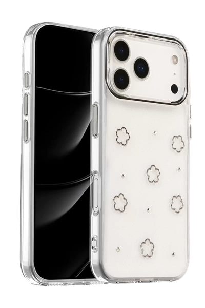 Apple iPhone 17 Pro Fiyonk Desenli Kapak - Desen 2