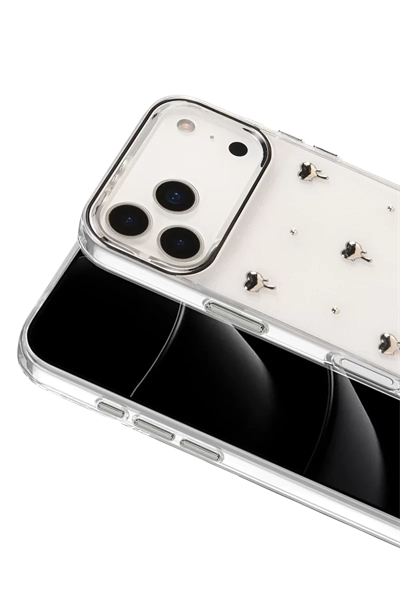Apple iPhone 17 Pro Fiyonk Desenli Kapak - Desen 1