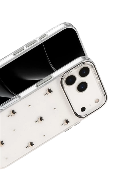 Apple iPhone 17 Pro Fiyonk Desenli Kapak - Desen 1