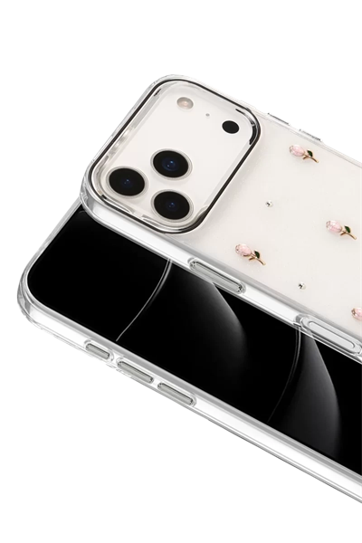 Apple iPhone 17 Pro Fiyonk Desenli Kapak - Desen 6