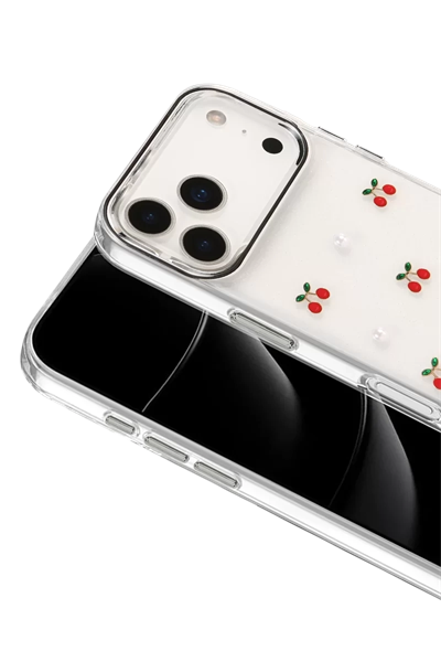 Apple iPhone 17 Pro Fiyonk Desenli Kapak - Desen 9