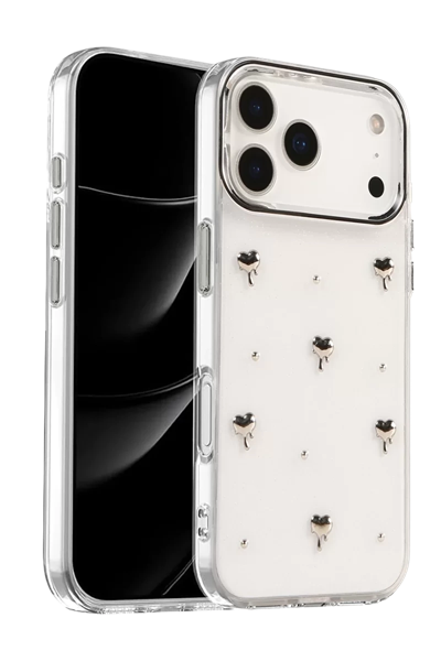 Apple iPhone 17 Pro Fiyonk Desenli Kapak - Desen 1