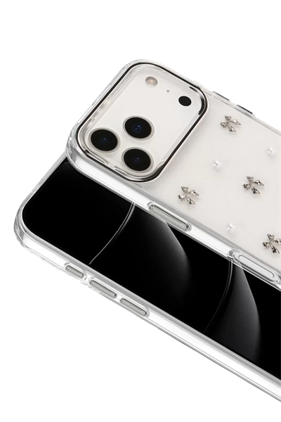 Apple iPhone 17 Pro Fiyonk Desenli Kapak - Desen 8