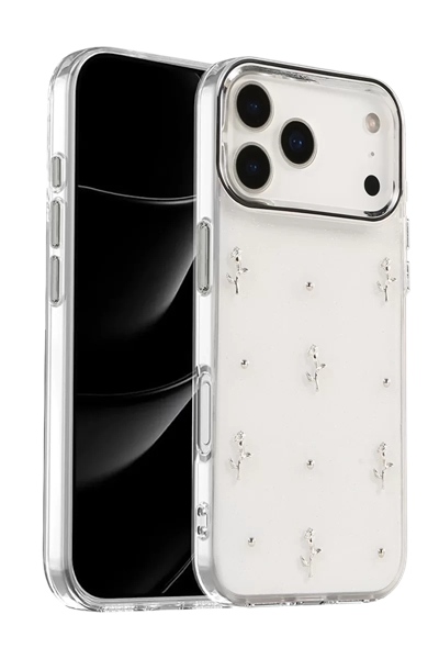 Apple iPhone 17 Pro Fiyonk Desenli Kapak - Desen 4