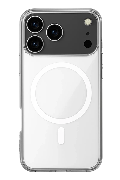 Apple iPhone 17 Pro Kılıf Magneticsafe Şeffaf Silikon - Şeffaf