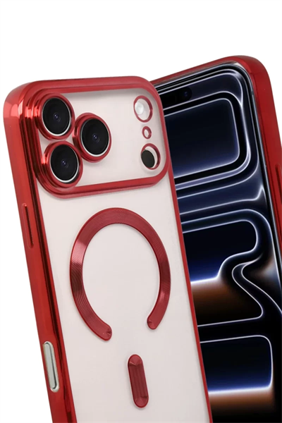 Apple iPhone 17 Pro Kross Magneticsafe Kapak - Kırmızı