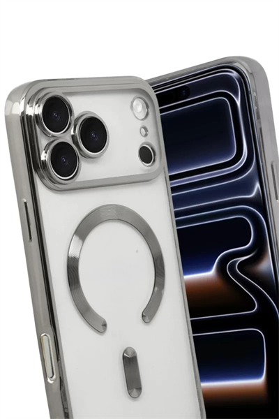 Apple iPhone 17 Pro Kross Magneticsafe Kapak - Gümüş