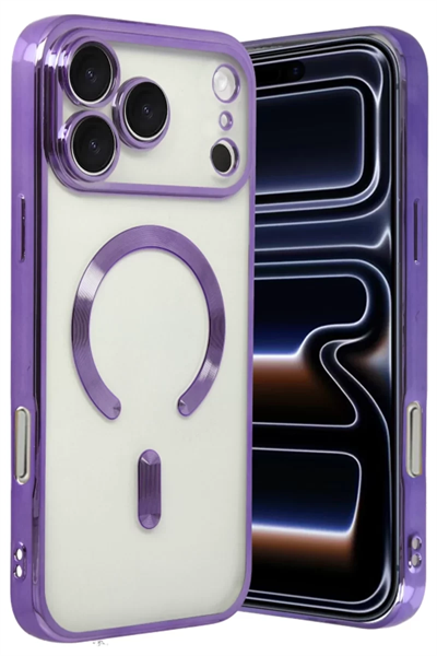Apple iPhone 17 Pro Kross Magneticsafe Kapak - Mor