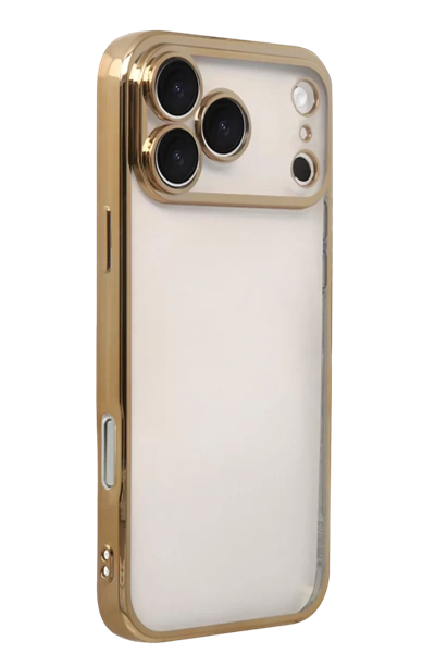 Apple iPhone 17 Pro Lensli Silikon - Gold