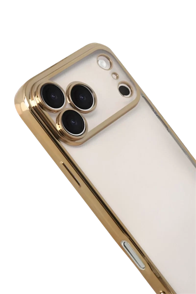Apple iPhone 17 Pro Lensli Silikon - Gold
