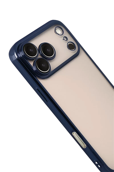 Apple iPhone 17 Pro Lensli Silikon - Lacivert