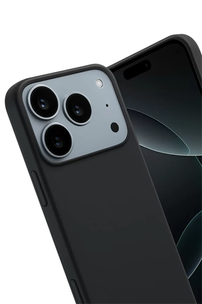 Apple iPhone 17 Pro Max First Silikon - Siyah