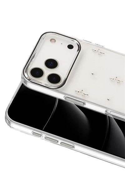 Apple iPhone 17 Pro Max Fiyonk Desenli Kapak - Desen 4