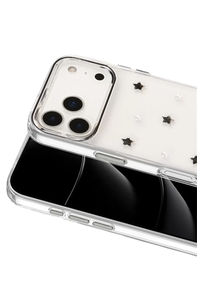 Apple iPhone 17 Pro Max Fiyonk Desenli Kapak - Desen 7
