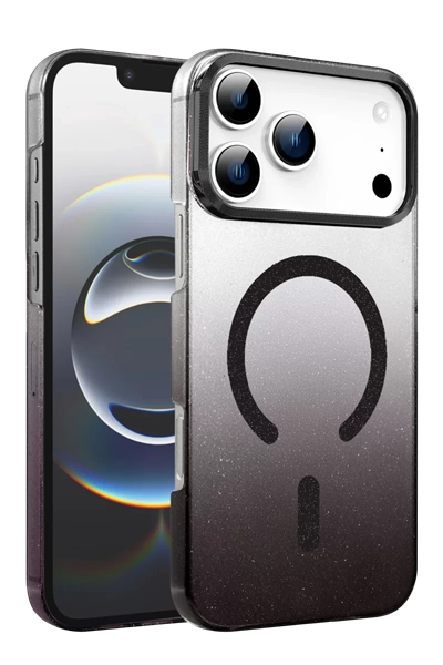 Apple iPhone 17 Pro Max Glossy Magsafe Kapak - Siyah