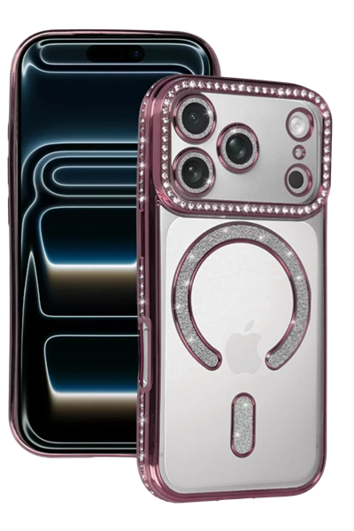 Apple iPhone 17 Pro Max Joke Simli Magneticsafe Kılıf - Pembe