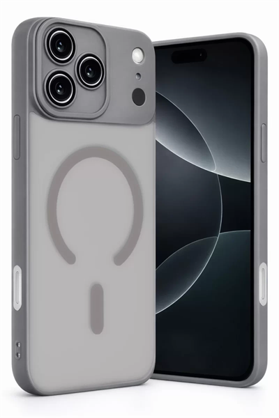 Apple iPhone 17 Pro Max Jota Lensli Magsafe Kapak - Titan Gri