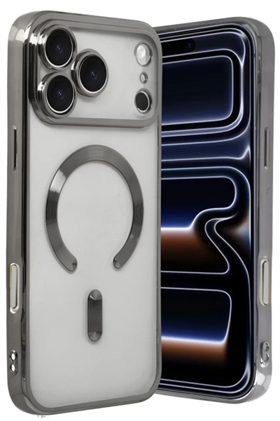 Apple iPhone 17 Pro Max Kross Magneticsafe Kapak - Titan Gri