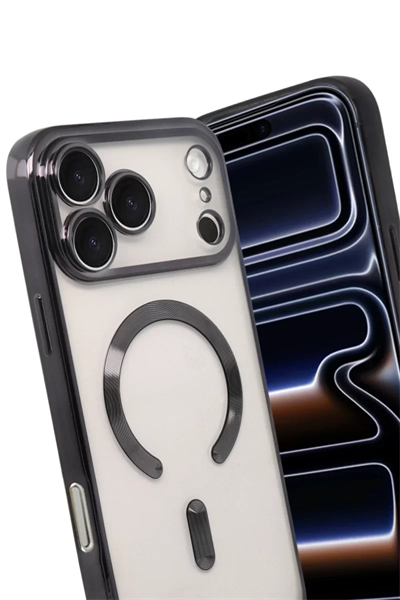 Apple iPhone 17 Pro Max Kross Magneticsafe Kapak - Siyah