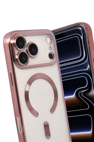 Apple iPhone 17 Pro Max Kross Magneticsafe Kapak - Rose