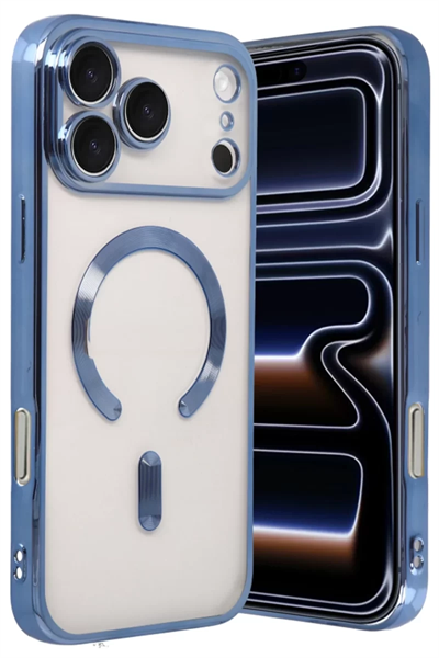 Apple iPhone 17 Pro Max Kross Magneticsafe Kapak - Sierra Blue