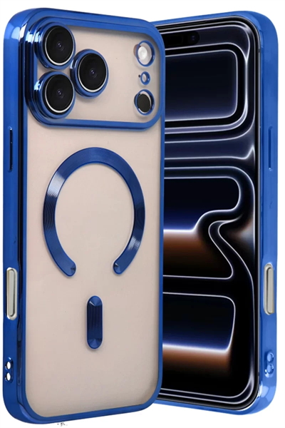 Apple iPhone 17 Pro Max Kross Magneticsafe Kapak - Lacivert