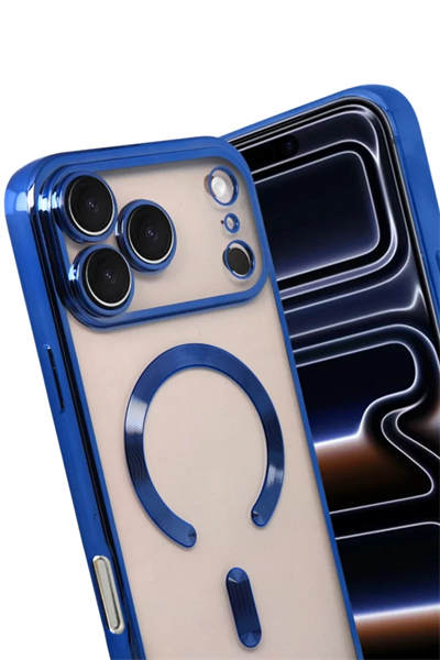 Apple iPhone 17 Pro Max Kross Magneticsafe Kapak - Lacivert