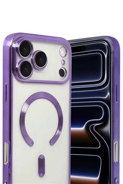Apple iPhone 17 Pro Max Kross Magneticsafe Kapak - Mor