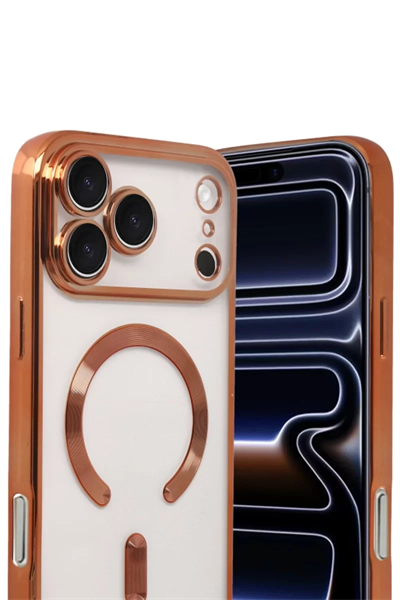 Apple iPhone 17 Pro Max Kross Magneticsafe Kapak - Turuncu