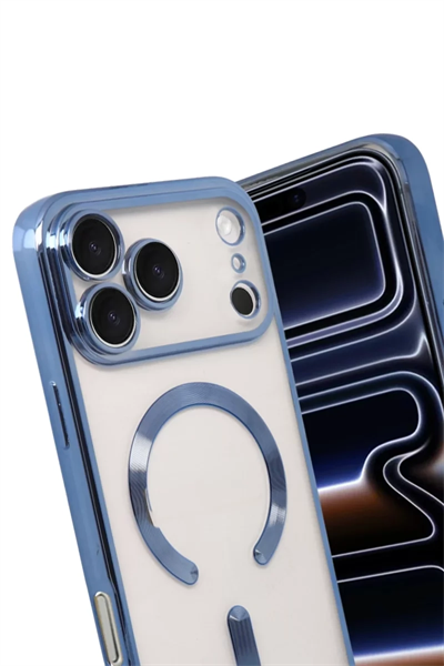 Apple iPhone 17 Pro Max Kross Magneticsafe Kapak - Sierra Blue