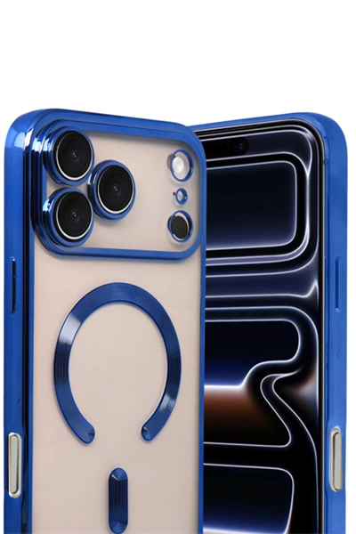 Apple iPhone 17 Pro Max Kross Magneticsafe Kapak - Lacivert
