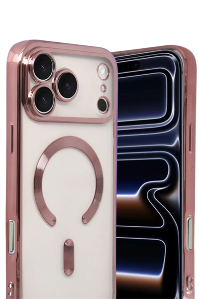 Apple iPhone 17 Pro Max Kross Magneticsafe Kapak - Rose