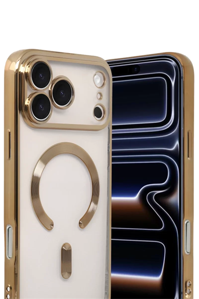Apple iPhone 17 Pro Max Kross Magneticsafe Kapak - Gold