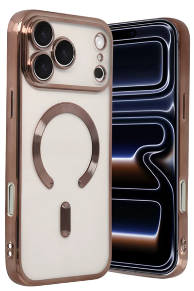 Apple iPhone 17 Pro Max Kross Magneticsafe Kapak - Çöl Titanyum