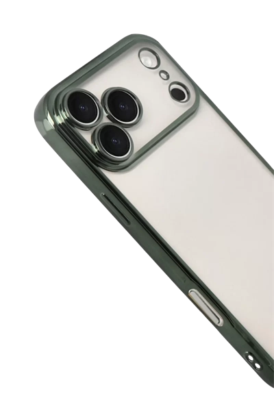Apple iPhone 17 Pro Max Lensli Silikon - Yeşil