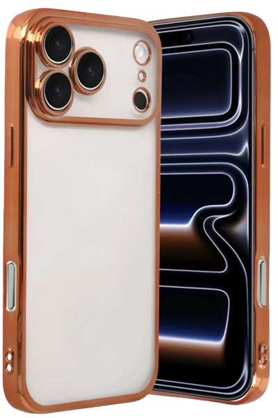 Apple iPhone 17 Pro Max Lensli Silikon - Turuncu