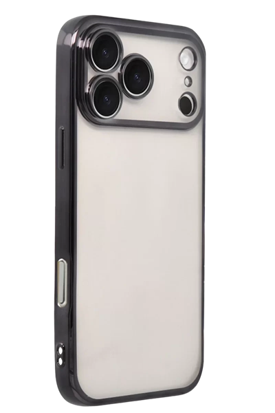 Apple iPhone 17 Pro Max Lensli Silikon - Siyah