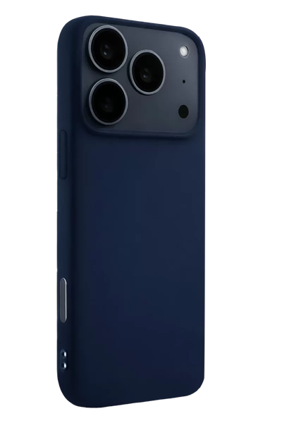 Apple iPhone 17 Pro Max Nano içi Kadife Silikon - Lacivert