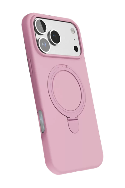 Apple iPhone 17 Pro Max Regal Magsafe Standlı Kapak - Açık Pembe