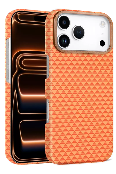 Apple iPhone 17 Pro Max Vega Magsafe Kapak - Parlak Turuncu