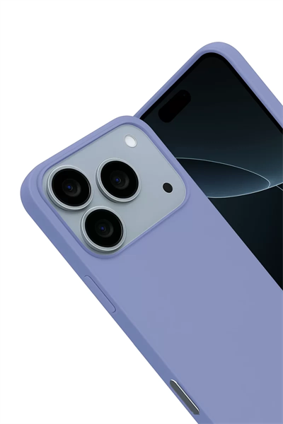 Apple iPhone 17 Pro Nano içi Kadife Silikon - Lila