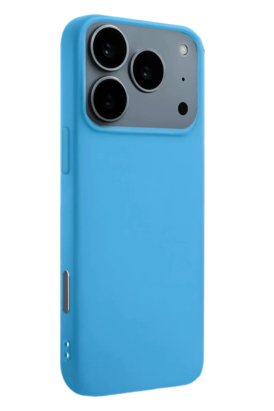 Apple iPhone 17 Pro Nano içi Kadife Silikon - Mavi