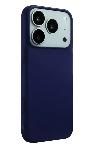 Apple iPhone 17 Pro Nano içi Kadife Silikon - Lacivert